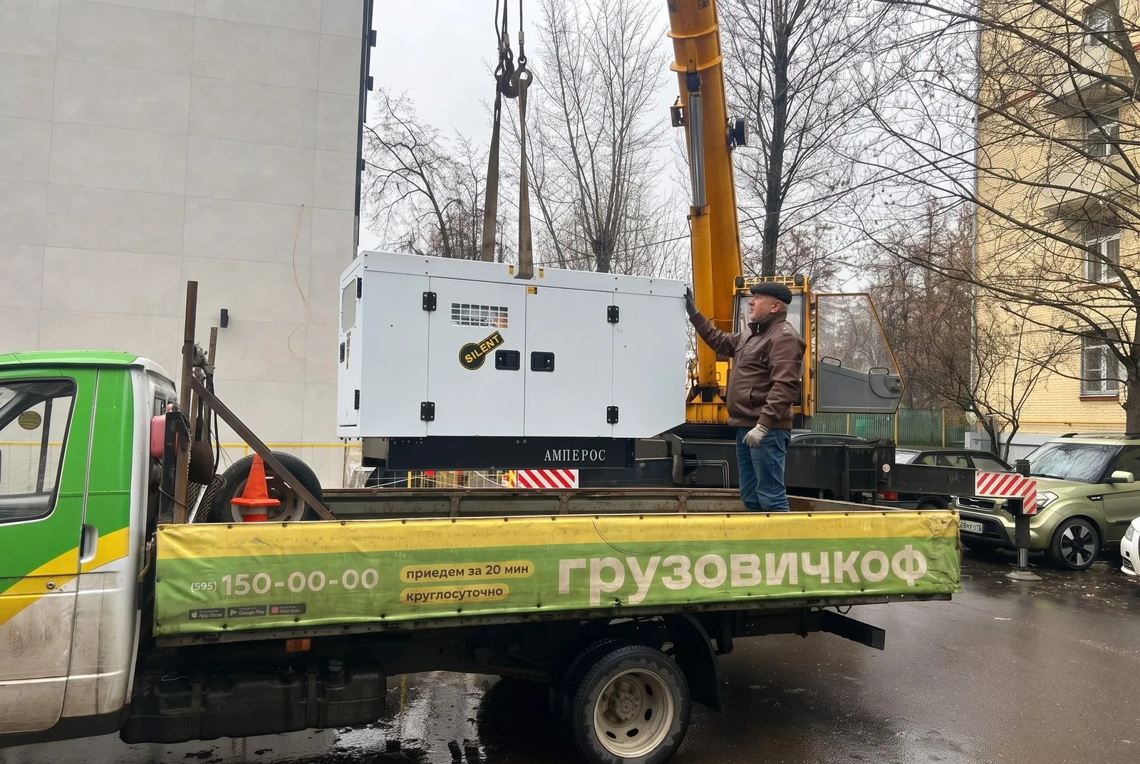 Работы на объекте: монтаж ДГУ